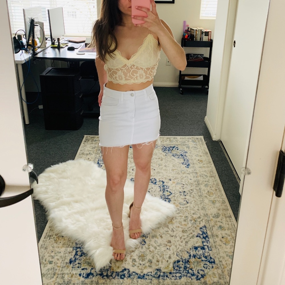 ANGL S Cream bralette